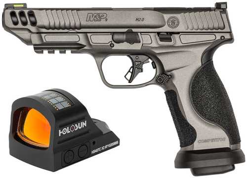 Smith & Wesson M&P9 M2.0 Semi-Automatic Pistol 9mm Luger 5" Barrel (4)-17Rd Magazines Tungsten Gray Finish