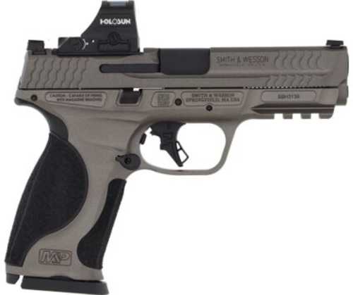 Smith & Wesson M&P Semi-Automatic Pistol 9mm Luger 4.25" Barrel (1)-17Rd Magazine Holosun Red Dot Included Tungsten Gray Finish