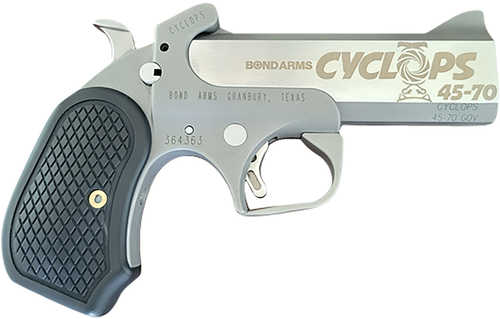 Bond Arms BACY Cyclops 45-70 Gov 4.25" Stainless Steel Barrel Black Extended B6 Resin Grips