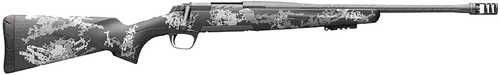 Browning X-Bolt Pro SPR Bolt Action Rifle 6.5 PRC 20" Barrel 3 Round Capacity Carbon Fiber with Black & Gray Splatter Stock Carbon Gray Elite Cerakote Finish