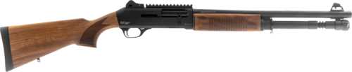 GForce Arms Semi-Automatic Shotgun 12 Gauge 3" Chamber 18.5" Barrel 5 Round Capacity Turkish Walnut Stock Black Finish