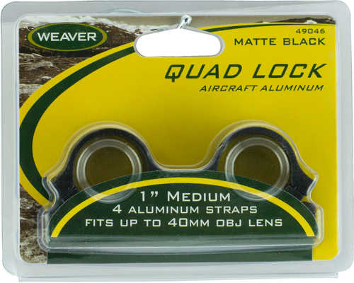 Click to see larger image. Weaver Quad Lock Detachable Rings 1" Medium Matte 49046