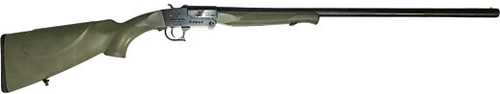 Click to see larger image. American Tactical, Inc Nomad Break Open Single Shot Shotgun 20 Gauge 3" Chamber 26" Barrel 1 Round Capacity Green Synthetic Stock Blued Finish