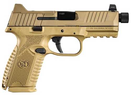 FN 509 Midsize Tactical Semi-Automatic Pistol 9mm Luger 4.5" Barrel (4)-24Rd & (1)-15Rd Magazines Flat Dark Earth Polymer Finish