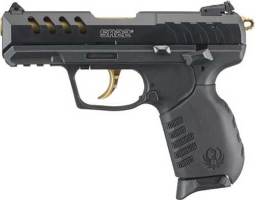 Ruger SR22 Semi-Automatic Pistol .22 Long Rifle 3.5" Barrel (1)-10Rd Magazine Adjustable Sights Black Anodize Finish