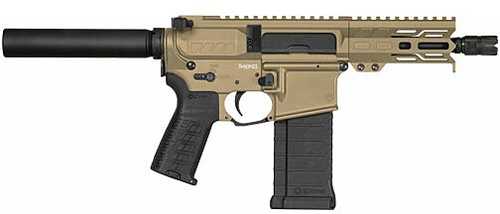 CMMG Banshee MK4 Semi-Automatic Tactical Pistol 5.7x28mm 5" 4140 Chrome Moly Barrel (1)-40Rd Magazine Optic Ready Black Polymer Grips Coyote Tan Cerakote Finish