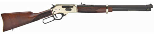 Used Henry Side Gate Lever Action Rifle .38-55 Winchester 20" Barrel 5 Round Capacity Walnut Stock Brass Finish