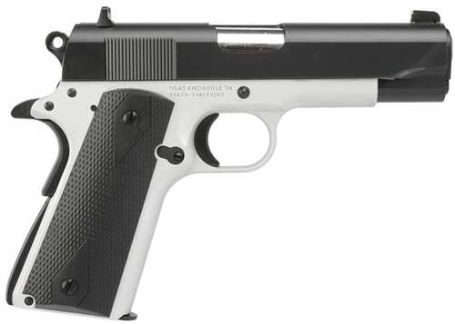 Tisas 1911 Aviator Semi-Automatic Pistol 9mm Luger 4.25" Barrel (2)-9Rd Magazines Synthetic Grips Black Slide Silver Finish