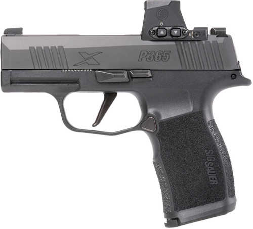 Sig Sauer P365X Semi-Automatic Pistol 9mm Luger +P 3.1" Barrel (1)-12Rd Magazine Romeo-X Compact Optic Included Black Polymer Finish