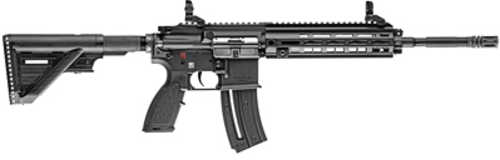 Used <span style="font-weight:bolder; ">Heckler</span> & Koch HK416 Semi-Automatic AR-15 Rifle .22 Long Rifle 16.1" Barrel (1)-10Rd Magazine Front/Rear Flip Sights Black Finish