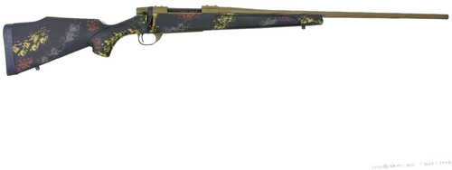 Weatherby Vanguard Talus Bolt Action Rifle 6.5 PRC 24" Barrel 3 Round Capacity Black With Rust Brown, Smoke & Stone Sponge Stock Patriot Brown Cerakote Finish