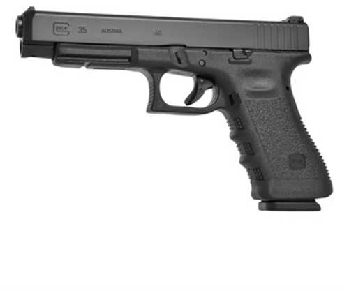 Glock 35 Gen3 Ssemi-Automatic Pistol .40 S&W 5.31" Barrel (2)-15Rd Magazines Adjustable Sights Black Polymer Finish