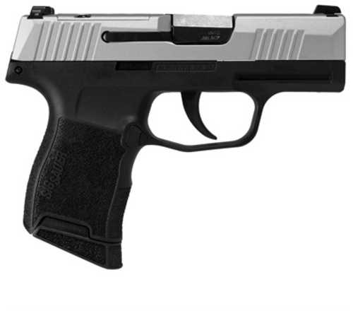 Sig Sauer P365 Micro Semi-Automatic Pistol .380 ACP 3.1" Barrel (1)-10Rd Magazine Silver Slide Black Polymer Finish