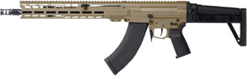 CMMG Dissent MK47 Semi-Automatic Rifle 7.62x39mm 14.3" Barrel (2)-30Rd Magazines Black Side Folding Stock Coyote Tan Cerakote Finish