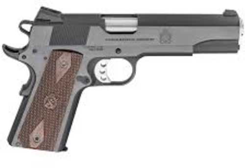 Sprinfield Armory 1911 Garrison Semi-Automatic Pistol .45 ACP 5" Barrel (1)-7Rd Magazine Crossed Cannon Wood Laminate Grips Black Finish