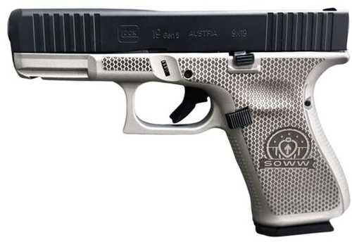 Glock 45 M.O.S. SOWW Semi-Automatic Pistol 9mm Luger 4.02" Barrel (2)-17Rd Magazine Black Slide Gray Stippled/Laser Engraved Cerakote Finish