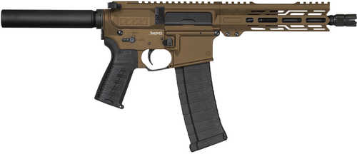 CMMG MK4 Banshee Semi-Automatic Pistol 4.6x30mm 8" Barrel (1)-40Rd Magazine Burnt Bronze Polymer Finish