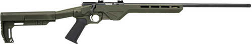 Legacy Citadel Trakr Bolt Action Rifle .22 WMR 21" Barrel (1)-5Rd Magazine OD Green Synthetic Stock Black Finish