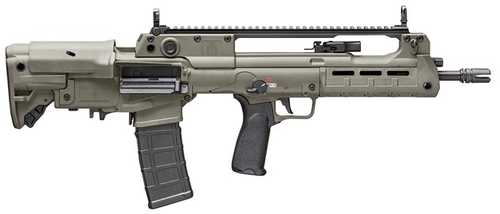 Springfield Hellion Semi-Automatic Bullpup Rifle .223 Remington 16" Barrel (1)-30Rd Magazine 5-Position Adjustable Stock With Cheek Riser Olive Drab Green Finish