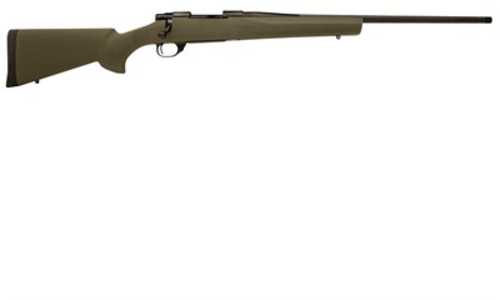 Howa M1500 Hogue Bolt Action Rifle 7mm-08 Remington 22" Barrel (1)-4Rd Magazine Green Synthetic Stock Black Finish