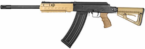 Used Kalashnikov KS-12 Semi-Automatic Shotgun 12 Gauge 3" Chamber 18" Barrel (1)-10Rd Magazine Flat Dark Earth Collapsible Stock Black Finish