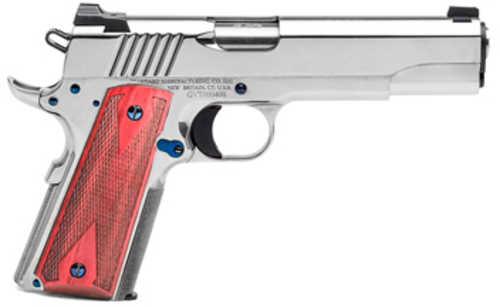 Standard Manufacturing 1911 Semi-Automatic Pistol .45 ACP 5" Barrel (1)-7Rd Magazine Rosewood Double Diamond Grips Nickel Finish