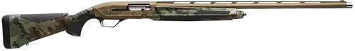 Browning Maxus II Wicked Wing Semi-Automatic Shotgun 12 Gauge 3.5" Chamber 26" Barrel 4 Round Capacity Woodland Camouflage Furniture Camo Burnt Bronze Cerakote Finish