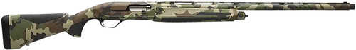 Browning Maxus II Woodland Camo Semi-Automatic Shotgun 12 Gauge 3.5" Chamber 26" Barrel 4 Round Capacity Fixed Stock With Overmolded Grip Panels Woodland Camouflage Finish