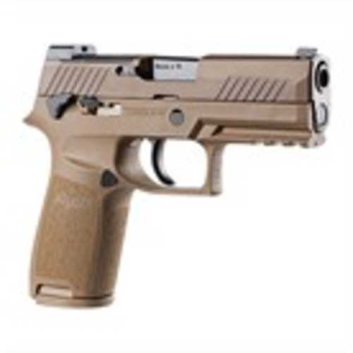 Sig Sauer P320 M18 Semi-Automatic Pistol 9mm Luger 3.9" Barrel (3)-10Rd Magazine Front Night Sight & Adjustable Rear Sight Coyote Tan Finish