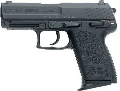 <span style="font-weight:bolder; ">Heckler</span> & Koch USP45 Compact V1 Semi-Automatic Pistol .45 ACP 3.94" Barrel (3)-8Rd Magazines Night Sights Black Polymer Finish
