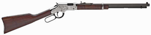 Used Henry Silver Eagle Lever Action Rifle .22 Long Rifle 20" Blued Barrel 16 Round Capacity Walnut Stock Nickel Finish