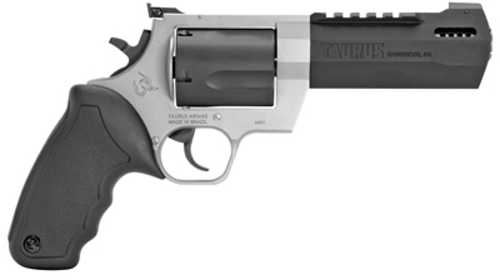 Taurus Raging Hunter Double Action Revolver .460 S&W 5.12" Barrel 5 Round Capacity Adjustable Rear Sight Black Rubber Grips Black Barrel/Cylinder Matte Silver Finish