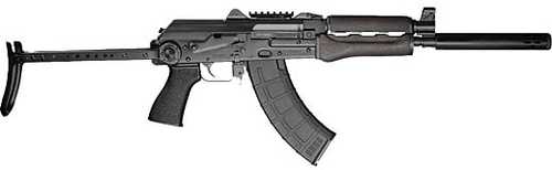 Zastava ZPAP92CTR Semi-Automatic AK Rifle 7.62x39mm 16.3" Barrel (1)-30Rd Magazine Underfolder Stock Black Finish