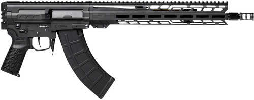 CMMG Dissent MK47 Semi-Automatic Tactical Pistol 7.62x39mm 14.3" Barrel (2)-30Rd Magazines Side Folding Polymer Stock Black Armor Cerakote Finish