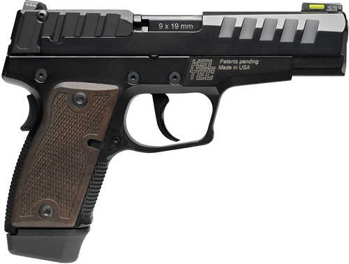 Kel-Tec P-15 Pistol 9mm Luger with 4" Barrel 15+1 Capacity Black Anodized Finish American Walnut Grip