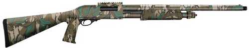 Charles Daly 335 Pump Field Maxi-Mag Pump Action Shotgun 12 Gauge 3.5" Chamber 24" Barrel 5 Round Capacity Mossy Oak Greenleaf Camouflage Finish