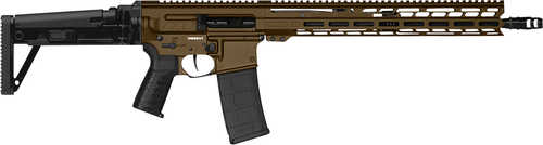 CMMG Dissent MK47 Semi-Automatic Rifle .300 Blackout 16.1" Barrel (2)-30Rd Magazines Black CMMG Dissent Side Folding Stock Midnight Bronze Cerakote Finish