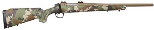 CVA Cascade Short Barrel Bolt Action Rifle .450 Bushmaster 18" Barrel (1)-4Rd Magazine Drilled & Tapped Woodland Camouflage Stock Flat Dark Earth Cerakote Finish