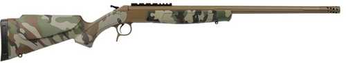 CVA Scout V2 Takedown Single Shot Rifle .450 Bushmaster 25" Threaded Barrel 1 Round Capacity Woodland Camouflage Stock Flat Dark Earth Cerakote Finish