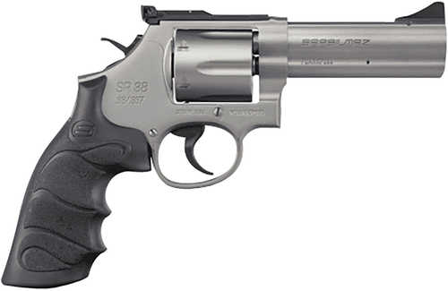 <span style="font-weight:bolder; ">SAR</span> USA <span style="font-weight:bolder; ">SAR</span> SR Double/Single Action Revolver .357 Magnum 4" Barrel 6 Round Capacity Black Finger Groove Grips Stainless Steel Finish