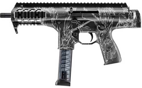 Beretta PMXs Semi-Automatic Pistol 9mm Luger 6.9" Barrel (2)-30Rd Magazines No Sights Black Synthetic Stock Tiger Stripe Camouflage Finish