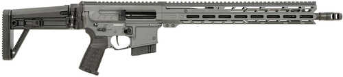CMMG Dissent MK4 Semi-Automatic Rifle 6mm ARC 16.1" Barrel (2)-10Rd Magazines Side Charging Handle Black Side Folding Stock & Zeroed Grip Sniper Gray Cerakote Finish
