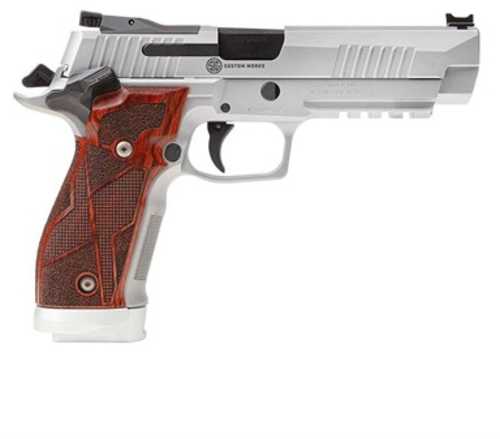 Sig Sauer P226 X-Five Classic Semi-Automatic Pistol 9mm Luger 5" Barrel (3)-20Rd Magazines Fiber Optic Front Sight Wood Grips Silver Finish