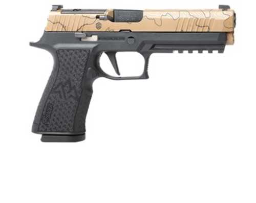 Sig Sauer P320 XTEN Semi-Automatic Pistol 10mm Auto 5" Barrel (3)-15Rd Magazines Front Night Sight Coyote Tan Slide Black Polymer Finish