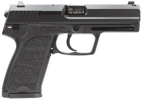 Heckler And Koch USP9 (V7) Double Action Semi-Automatic Pistol 9mm Luger 4.25" Barrel (3)-15Rd Magazines Ambidextrous Mag Release 3-Dot Night Sights Blued Polymer Finish