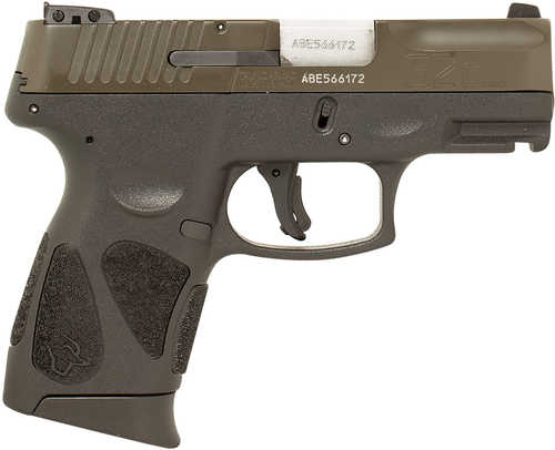 Taurus G2C Semi-Auto Pistol 9mm Luger 3.25" Barrel (2)-12Rd Magazines White Dot Front & Adjustable Rear Sights Picatinny Rail (Mil-STD 1913) Black Polymer Grips OD Green Cerakote Finish