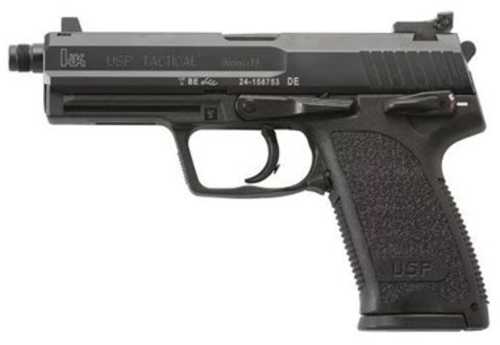 Heckler & Koch USP9 Tactical Semi-Autoamtic Pistol 9mm Luger 4.86" Threaded Barrel (2)-10Rd Magazines High Profile Target Sights Black Finish