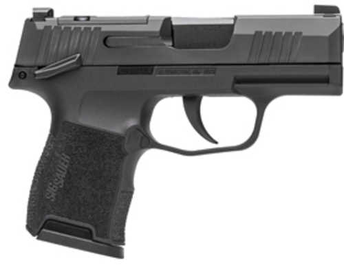 Sig Sauer P365 Sub-Compact Semi-Automatic Pistol 9mm Luger 3.1" Barrel (1)-Flush Fit 10 Round Magazine and (1)-Extended 10 Round Magazine Night Sights Black Polymer Finish