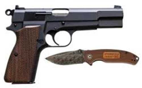 Springfield Armory SA-35 Semi-Automatic Pistol 9mm Luger 4.7" Barrel (1)-15Rd Magazine Checkered Walnut Grips Black Finish