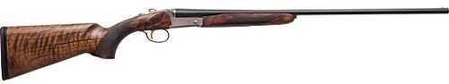 Charles Daly 536 Break Open Side By Side Shotgun .410 Gauge 3" Chamber 26" Barrel 2 Round Capacity Hand Oiled Checkered Select Walnut White Receiver, Gloss Blued Finish